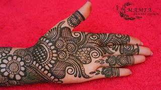 Front Hand Beautiful & Simple Arabic Mehndi Design | Mamta Mehndi Design