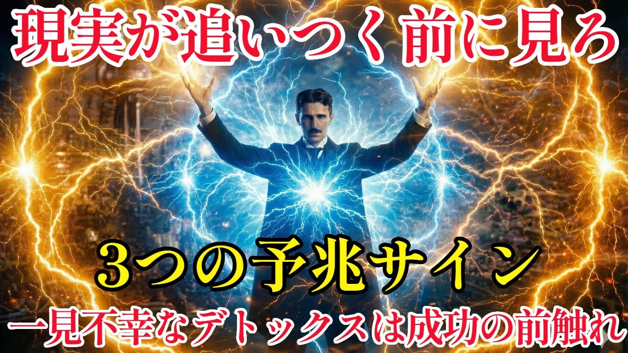 【二コラ・テスラ】現実が追いつく前に。人生激変の直前に必ず起こる「予兆」サイン3選！一見不幸なデトックスや停滞感は実は順調？量子力学と脳科学で証明する「タイムラグ」の正体と過ごし方 とは  |偉人
