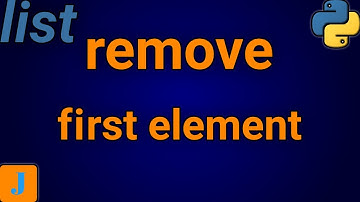 How To Remove The First Element of a List In Python