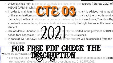 CTE 03 solved assignment 2020-21 in English CTE 3 solved assignment 2021 in Hindi | CTE 03 IGNOU