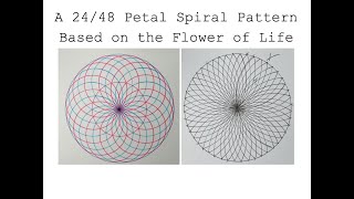 3D Spiral Pattern based on the Seed or Flower of Life Pattern - illusion