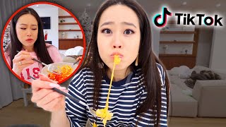 TIK TOK DECIDES WHAT I EAT FOR 24 HOURS CHALLENGE!