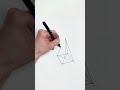 How to draw shadow from pyramid #tutorialdrawing #sketchingshorts