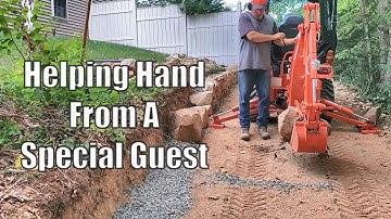 Helping Hand With Stone Wall / Kubota BX23S / Splitting Wood With 27 Ton Performance Built Splitter