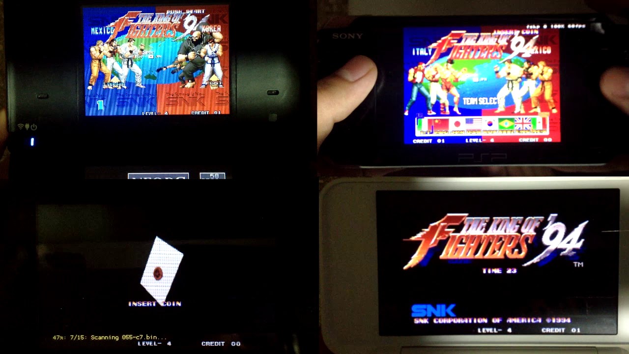 Neogeo emulation battle: DS vs PSP vs 3DS vs new 3DS - YouTube