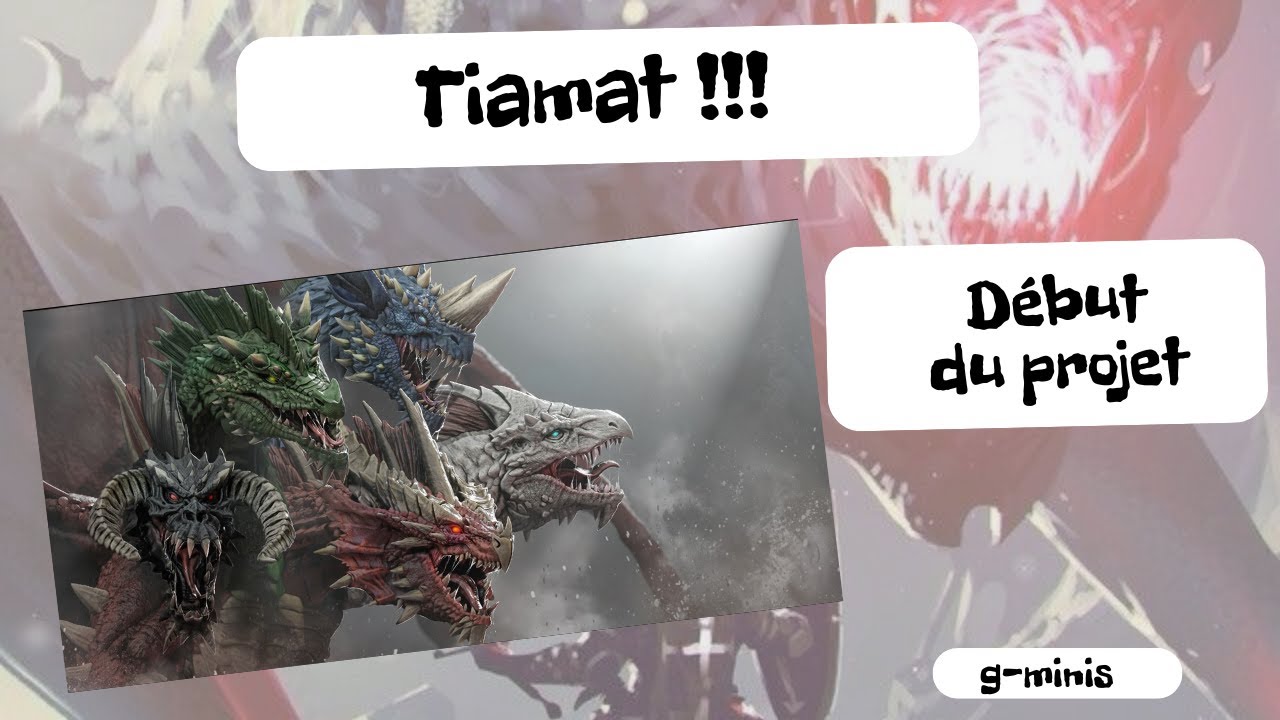 Mon plus gros projet D&D, La reine des dragons : Tiamat ! Elle est énorme ! Impression et assemblage