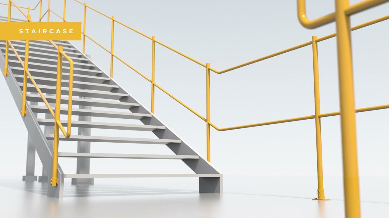 KITE ModiFix Railing System | Safety Tube System | Handrail, Staircase, or Walkway System *NEW*