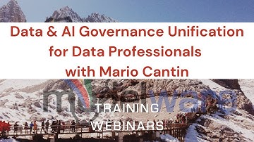 Data & AI Governance Unification for Data Professionals with Mario Cantin