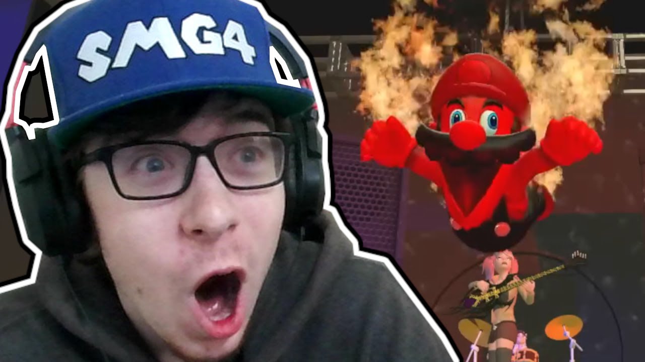 SMG4: Mario Gets Lit Reaction! | A BURNING CONCERT!!! | SMG001 - YouTube