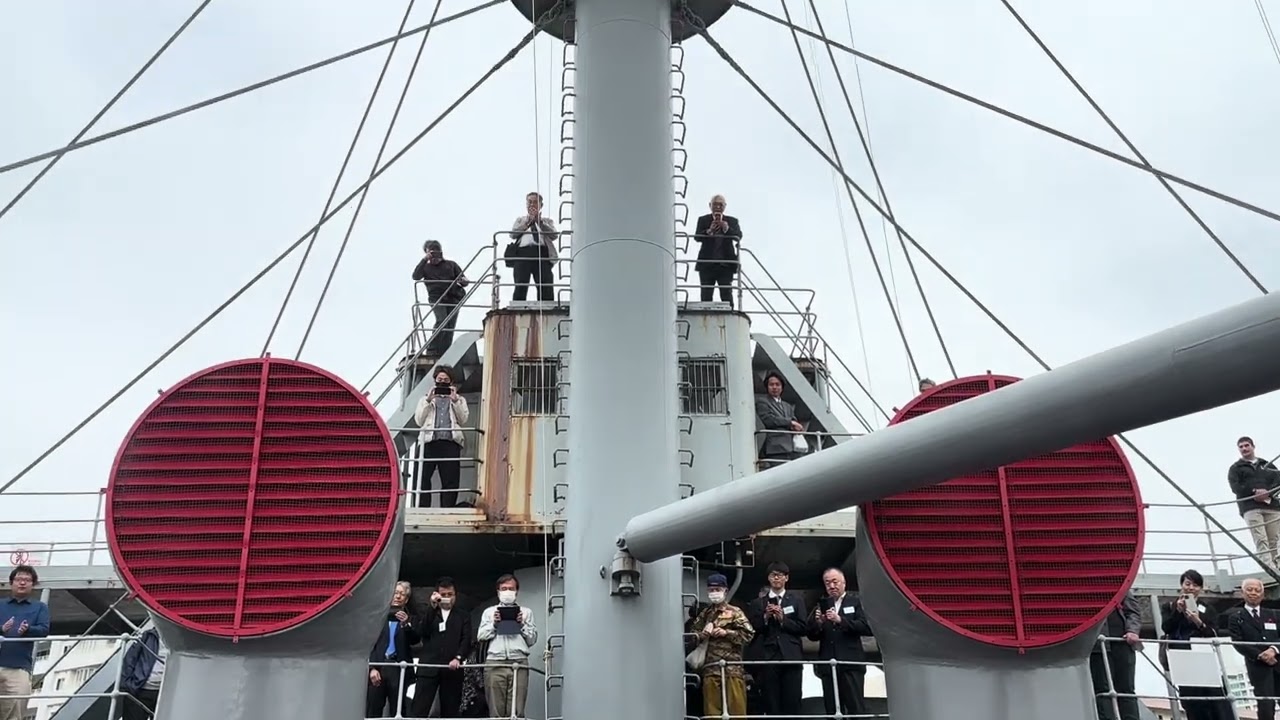 横須賀三笠公園　世界三大記念艦みかさ日本海海戦120周年記念式典