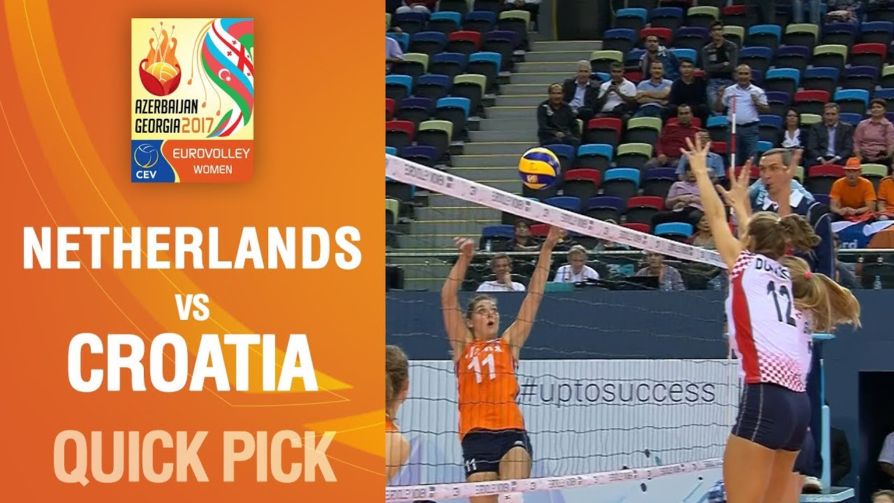 Anne Buijs scores final point for the Netherlands | EUROVOLLEY