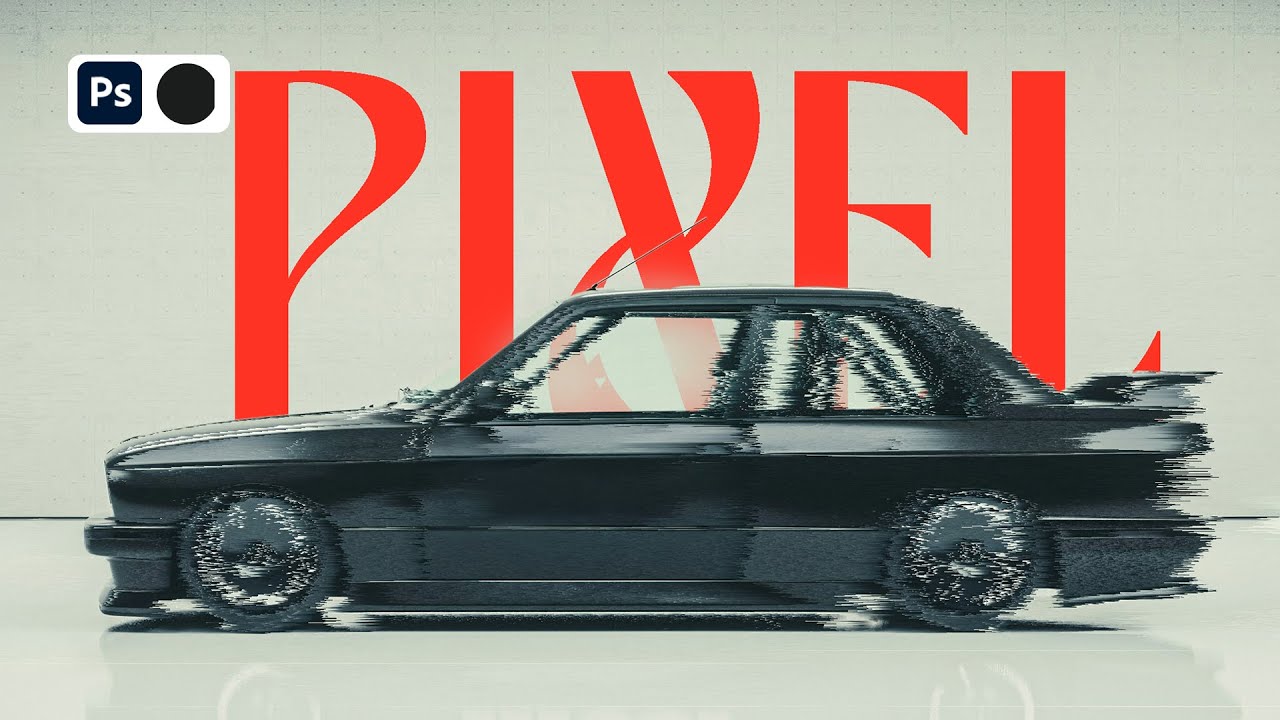 Quick Way To Learn Pixel Sorting Glitch Effect In Photoshop