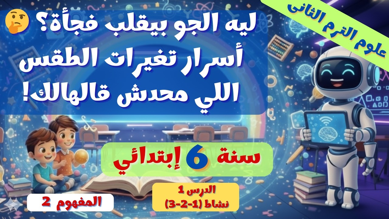 تغيرات الطقس وزراعة الصحراء الدرس 1 المفهوم 2 🏜️✨  علوم 6 ترم 2