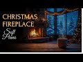 Warm Fireplace Ambience New Year 2026 | Snow Christmas Night with Soft Piano &amp; Cozy Cabin