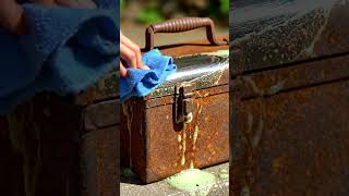 Rusty Toolbox Deep Cleaning Satisfying Foam Wash Transformation #cleaning #restoration #satisfying