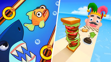 Save The Fish vs Sandwich Runner - MAXLEVEL Gameplay Walkthrough (Android, iOS) NEW UPDATE Ep 8