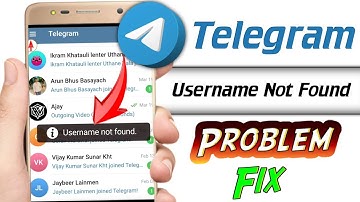 Telegram username not found problem | Username not found telegram