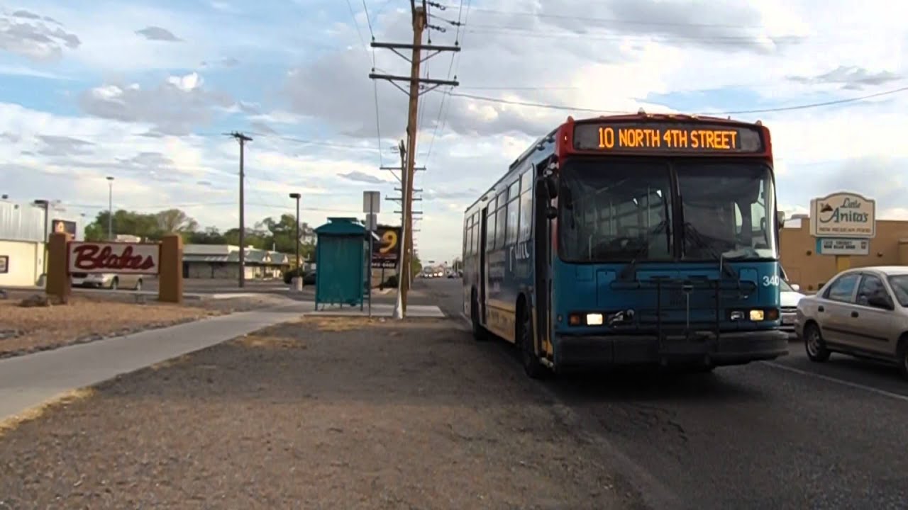 ABQ RIDE NEOPLAN AN440 BUS 340 OPERATING ROUTE 10 NORTH 4TH STREET ...