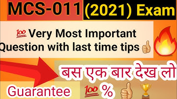 Mcs 011 Important Questions | C Programming | Mcs 011