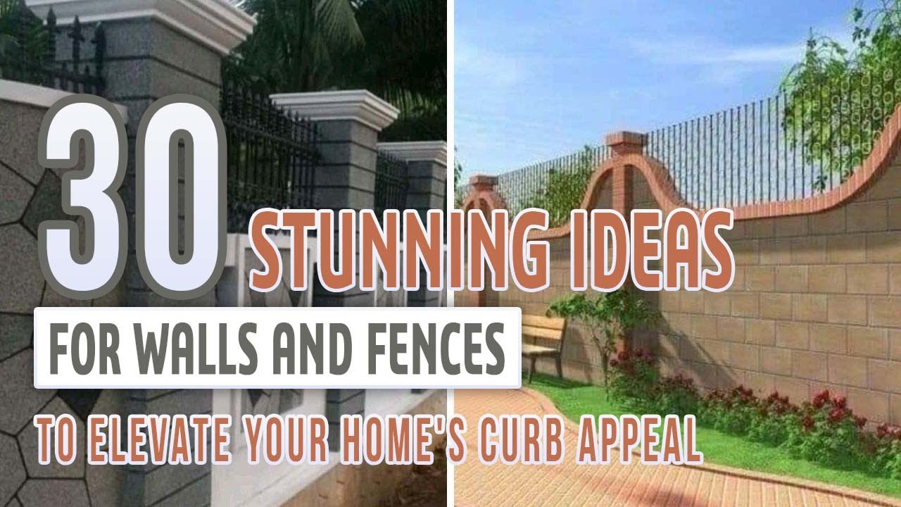 30 Stunning Ideas for Walls and Fences to Elevate Your Homes Curb ...