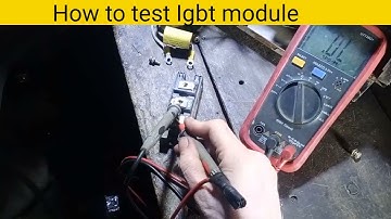 How to test igbt module /easy way to test with battery 🔋