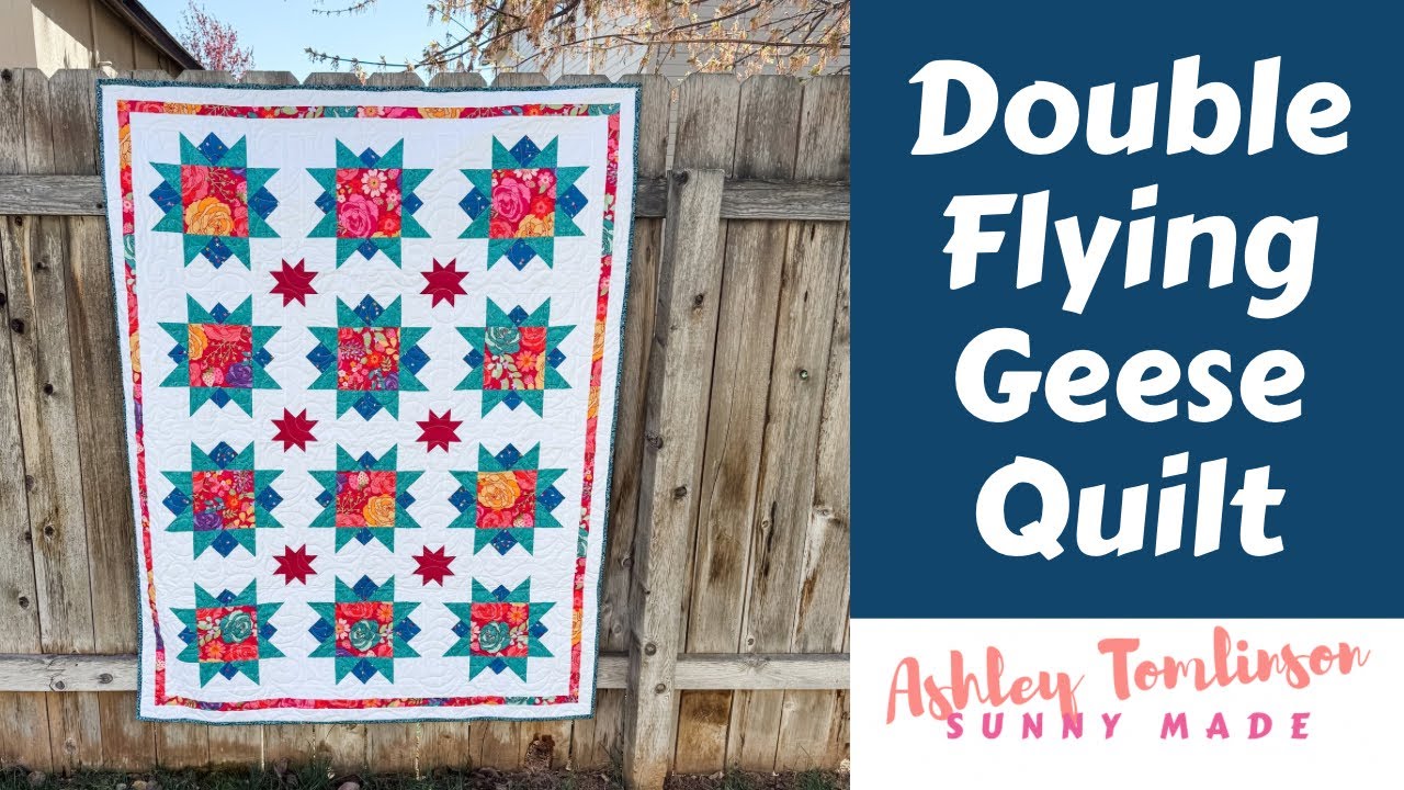 Double Flying Geese Quilt- Free Quilt Pattern - YouTube