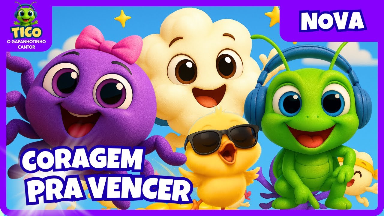 Coragem pra Vencer 💪✨ | 50 Minutos de Músicas Infantis com Heróis da TicoTurma!