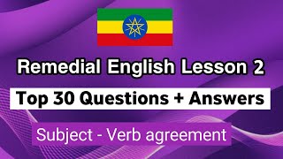 Top 30 questions from Remedial English Lesson 2 -  questions with answers 