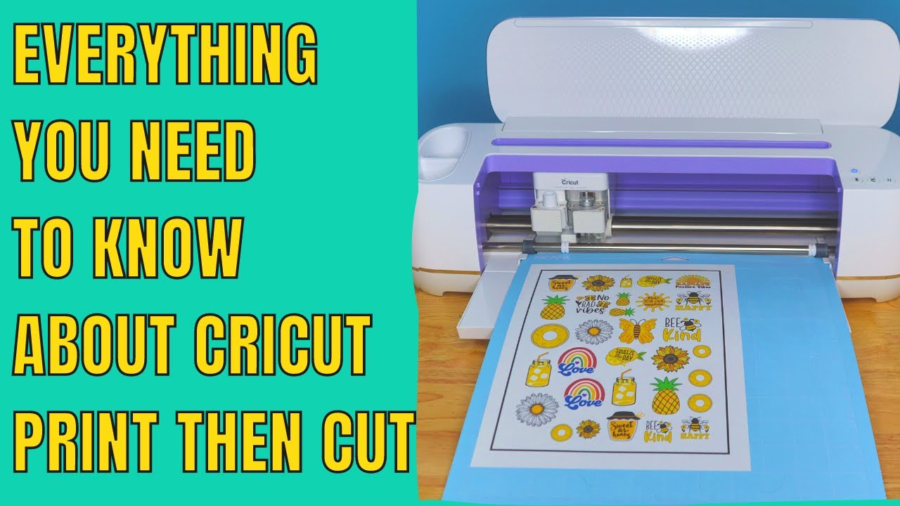 How to Make Stickers with Cricut Print then Cut - Sarah Maker