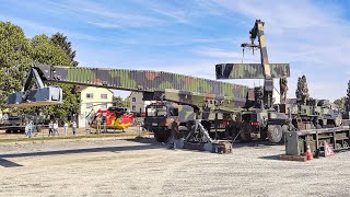 Construction Of A 46 M Long Temporary Bridge With A Bridge-Laying Vehicle