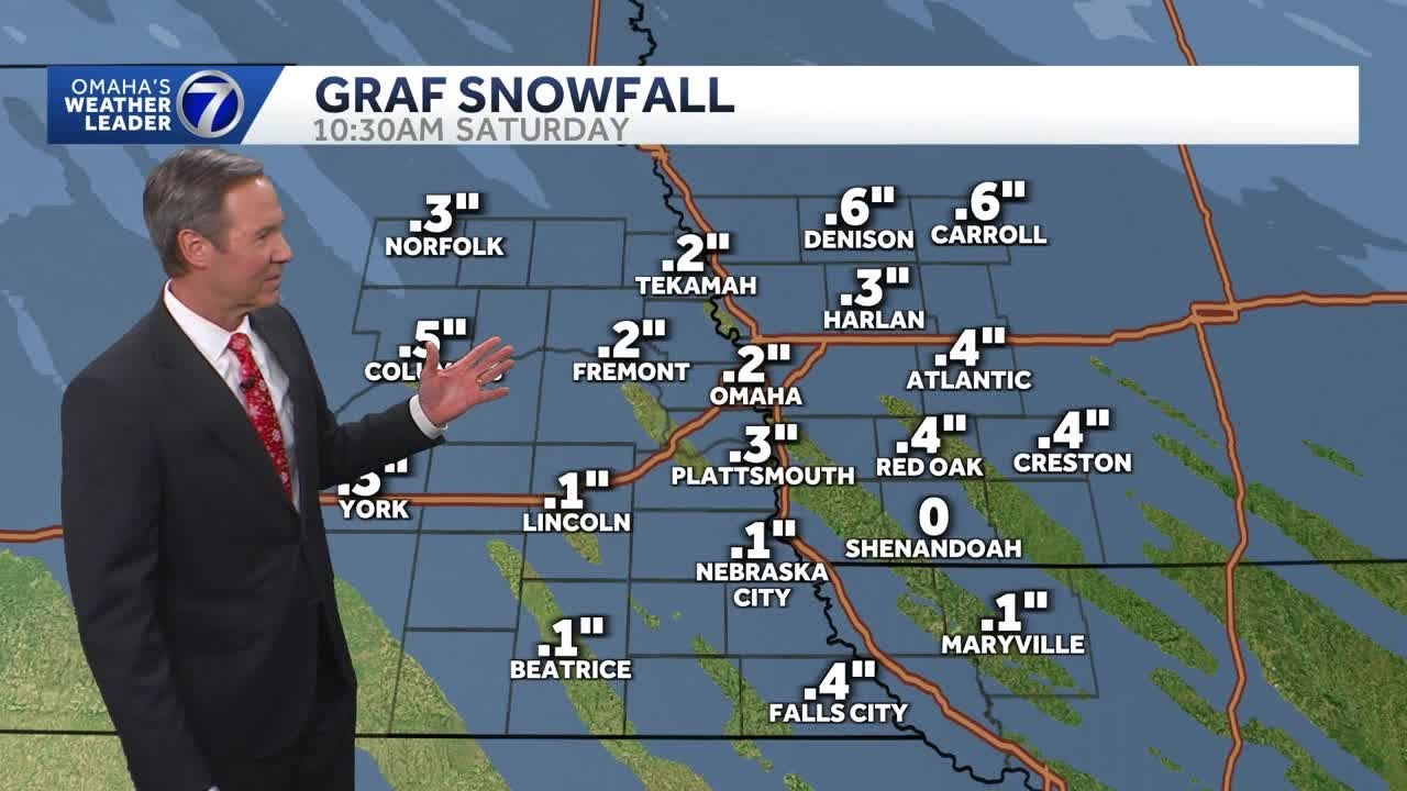 Just a bit of snow Friday around Omaha
