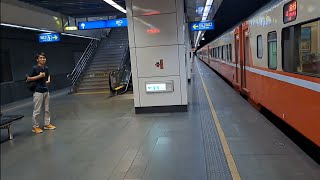 516次高雄發車經由海線開往七堵的E203單電頭+新式自動門莒光號