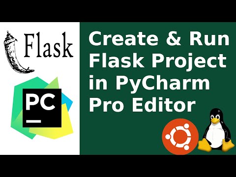 How to create and run a Flask project on pycharm professional ide in Ubuntu 20.04 LTS | Linux