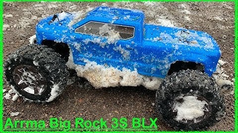 Arrma Big Rock 3S BLX - 1st run in the snow