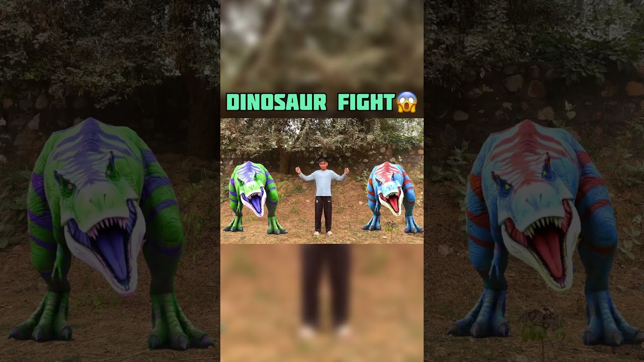 Dinosaur Fight in Jurassic Park 