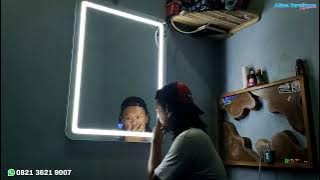 cara bikin cermin LED touchscreen keren, mudah dan murah || cermin aesthetic sentuh