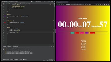 StopWatch With JS - HTML - CSS | No Talking  | ASMR Programming
