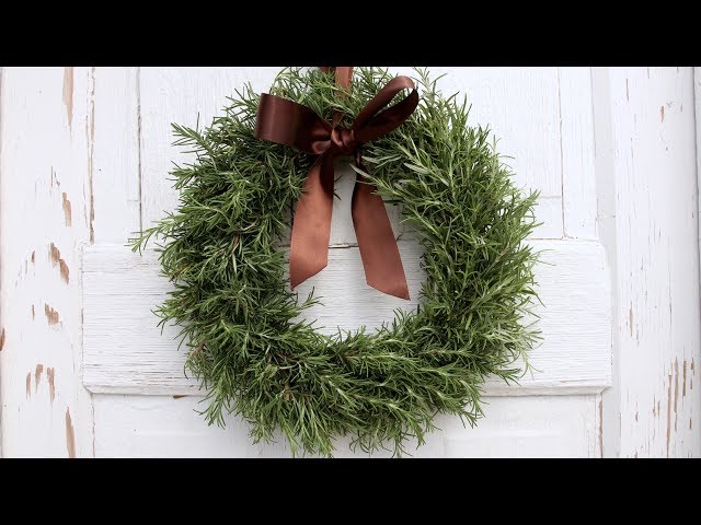 DIY Rosemary Wreath // Garden Answer