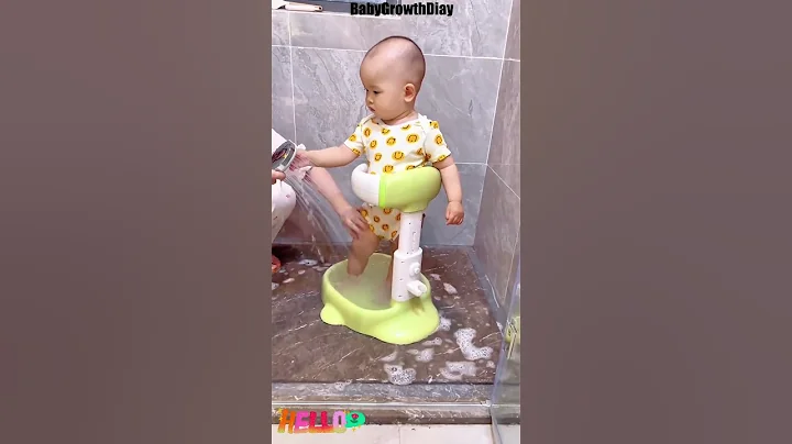 How Can I Make Baby Bath Time Easier? Check Out the Baby Bath Standing Shower!#Shorts