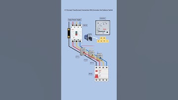 C.T (Current Transformer) Connection With Ammeter And Selector Switch