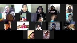 Pembelajaran Online via Zoom Kelas 3 SD Qur'ani Ashkarna Tanjung Selor