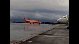 Precisionair's 737 departing at JNIA 2