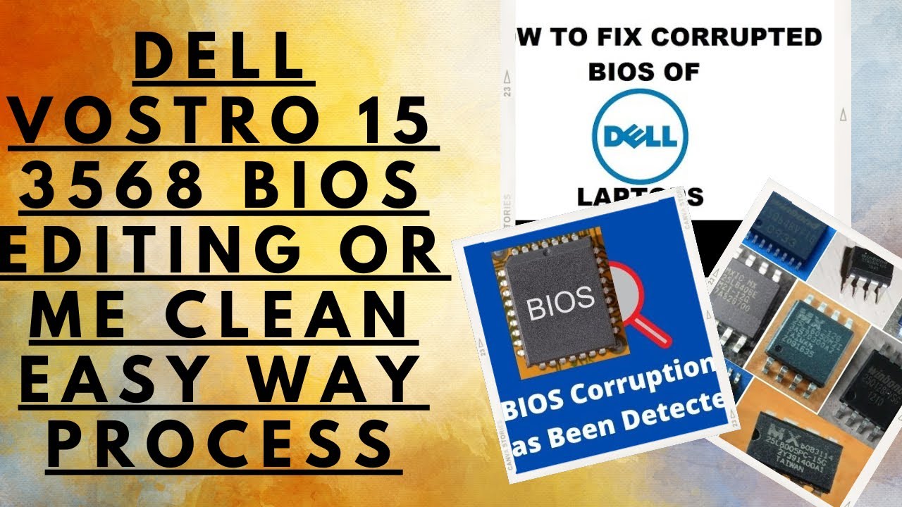 DELL VOSTRO 15 3568 BIOS EDITING OR ME CLEAN EASY WAY PROCESS - YouTube