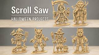 Halloween monsters scroll saw project