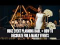 HUGE EVENT PLANNING AND DECOR HAUL| DECORATING IDEAS FOR MEN| DIY BACKDROP