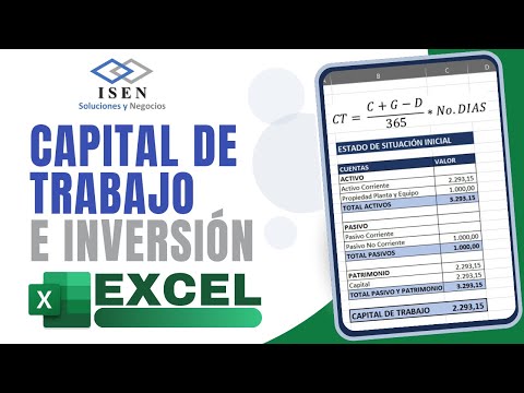 INVERSIÓN y CAPITAL DE TRABAJO: Cómo debes usarlos?