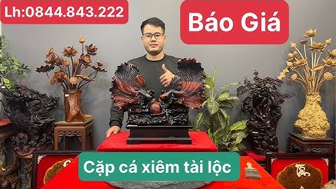 Báo Giá -Cặp Cá Xiêm Tài Lộc gỗ trắc,đẹp và giá rẻ lh:0844.843.222