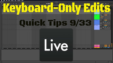 Essential Ableton Live Tips (9/33) - Arrangement Selections And Edits With Just Your Keyboard