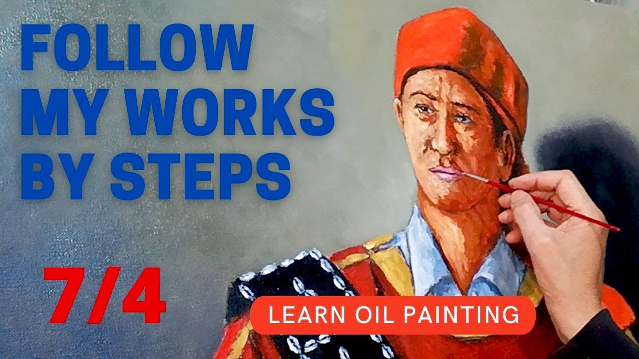 Realistic Painting : work7 / step4 ( the face ) - Oil Painting by steps ...