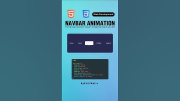 How to create nav bar animation effect...🤔🤔  #upskillmafia #html #css #navbar #viral #shorts